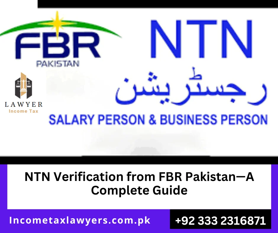 NTN Number Pakistan, Taxocrate Pakistan, Income Tax Lawyers Karachi Islamabad Lahore