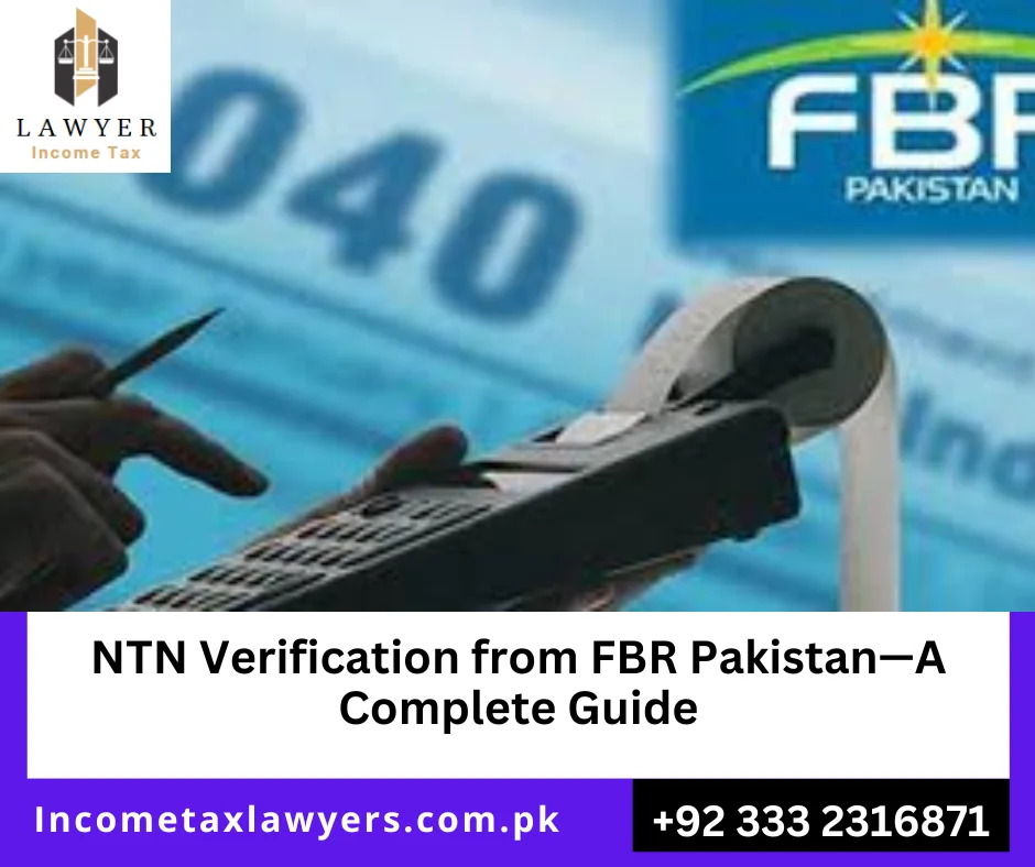 NTN Verification FBR, Check NTN Online, Taxpayer Registration Pakistan, FBR NTN Status